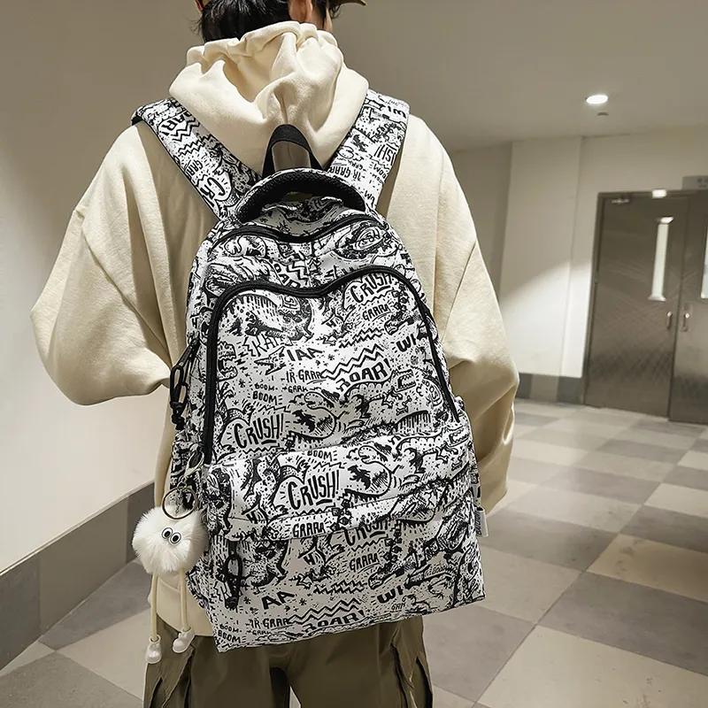 SURELAPTOP Nylon Backpack Unisex Multicolor-4