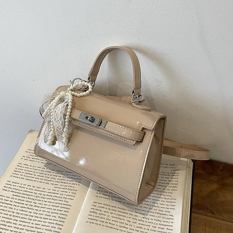 SURELAPTOP Patent Leather Handbag Regular Women's Multicolor-21
