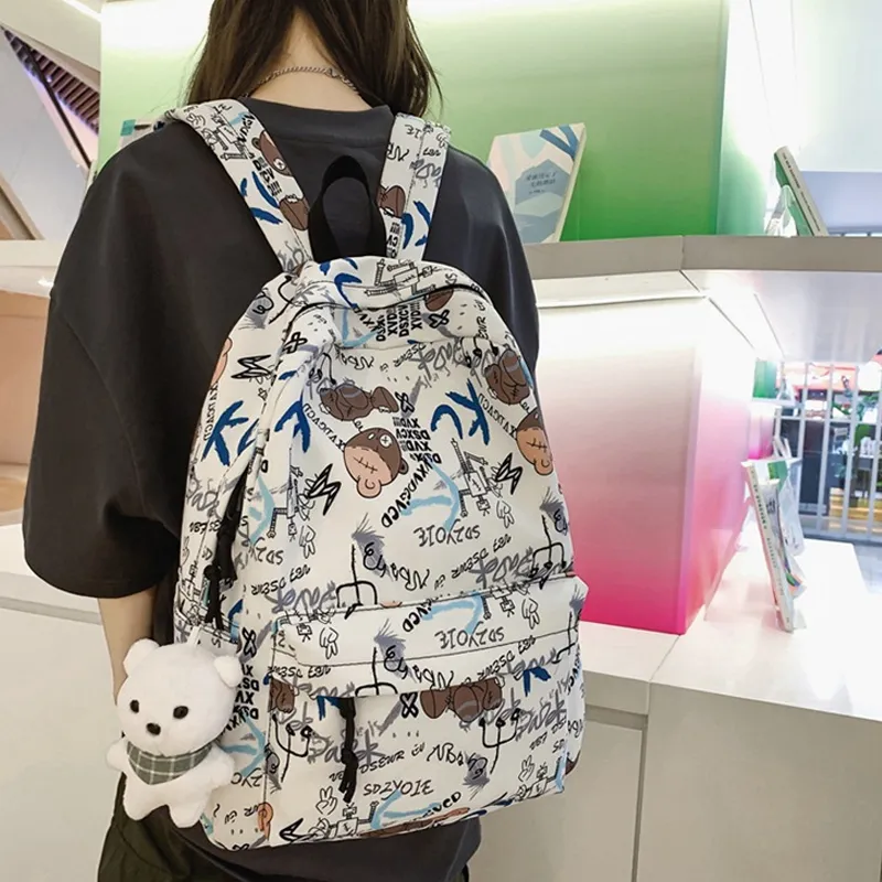 SURELAPTOP Nylon Backpack Regular Unisex Multicolor-5