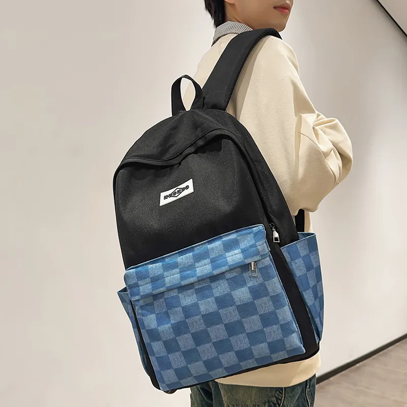 SURELAPTOP Nylon Backpack Regular Unisex Black-2