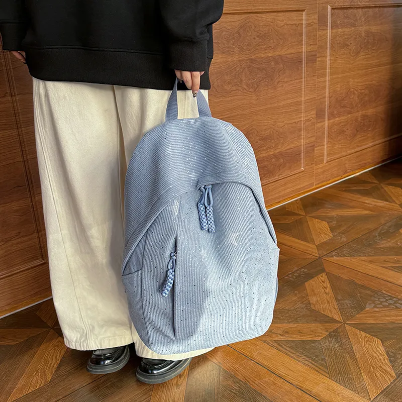 SURELAPTOP Strips Backpack Women's Ecru-17