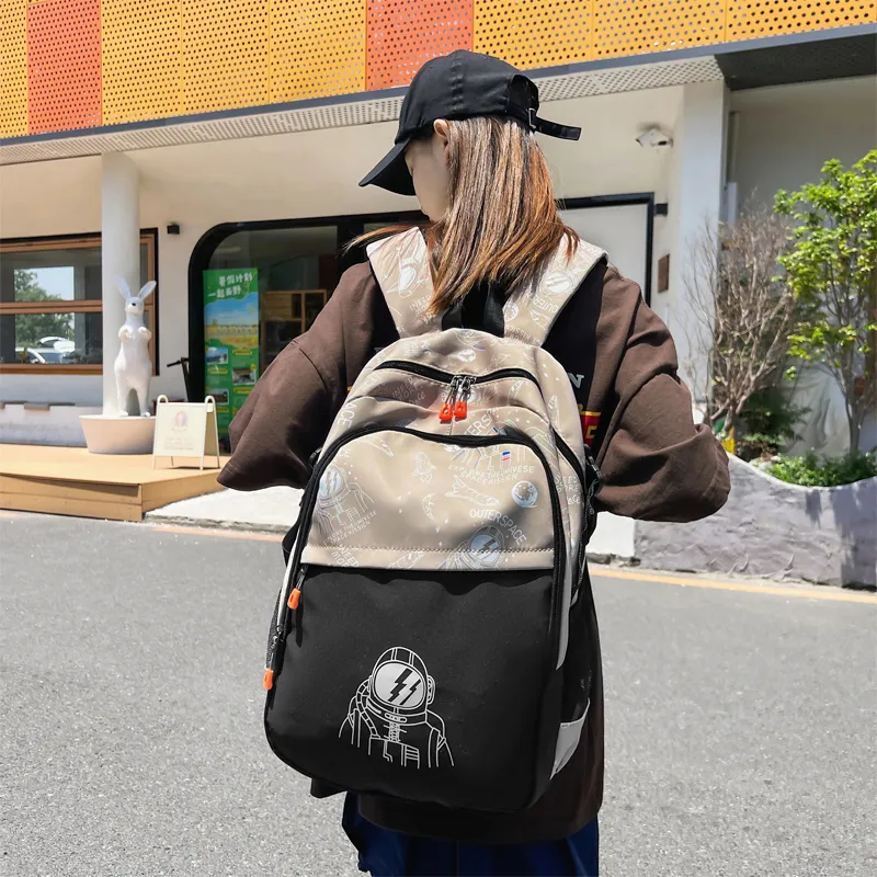 SURELAPTOP Nylon Laptop Backpack Large Size Unisex Multicolor-17