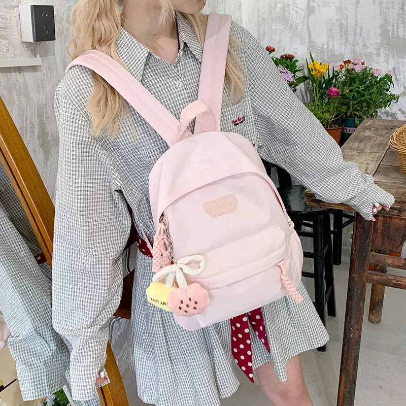 SURELAPTOP Nylon Fabric Backpack Unisex Multicolor-14