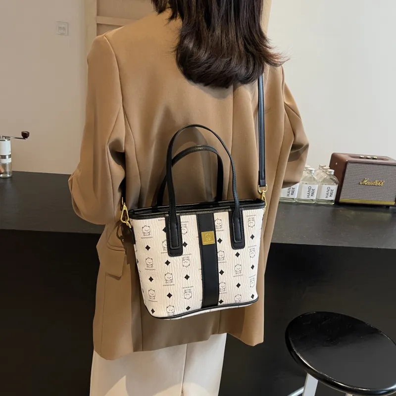 SURELAPTOP PU Tote Bag Shopping Bag Shoulder Bags Women's Multicolor-3
