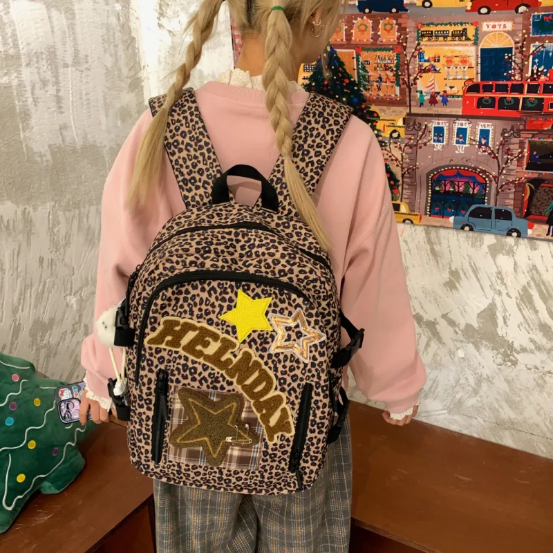 SURELAPTOP Nylon Fabric Backpack Unisex Multicolor-12