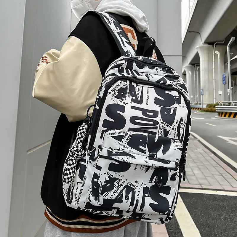 SURELAPTOP Nylon Laptop Backpack Large Size Unisex Black/Gray/Green/Blue-1