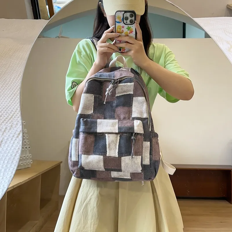 SURELAPTOP Canvas Backpack Unisex Multicolor-14