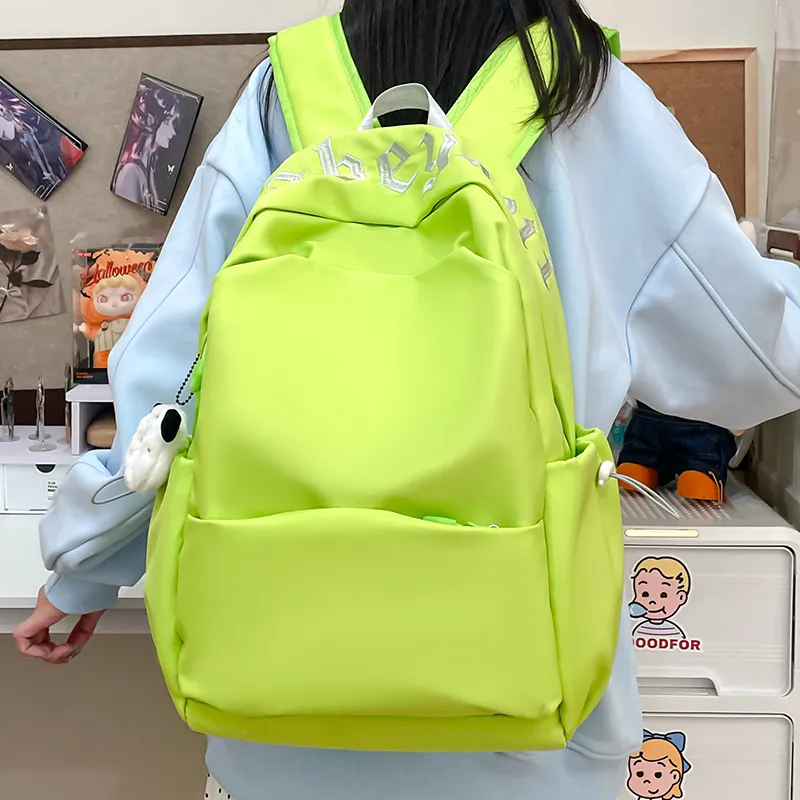 SURELAPTOP Nylon Backpack Regular Unisex Multicolor-19