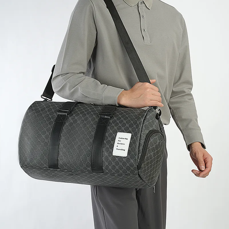 SURELAPTOP PU Sports Bag, Luggage Bag, Portable Crossbody Bag, Travel Bag Unisex-6