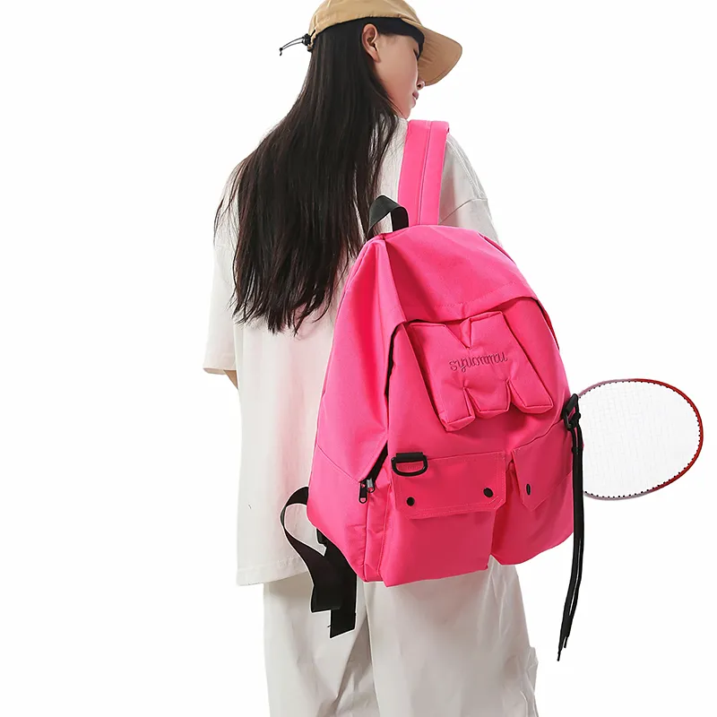 SURELAPTOP Nylon Backpack Unisex Multicolor-5