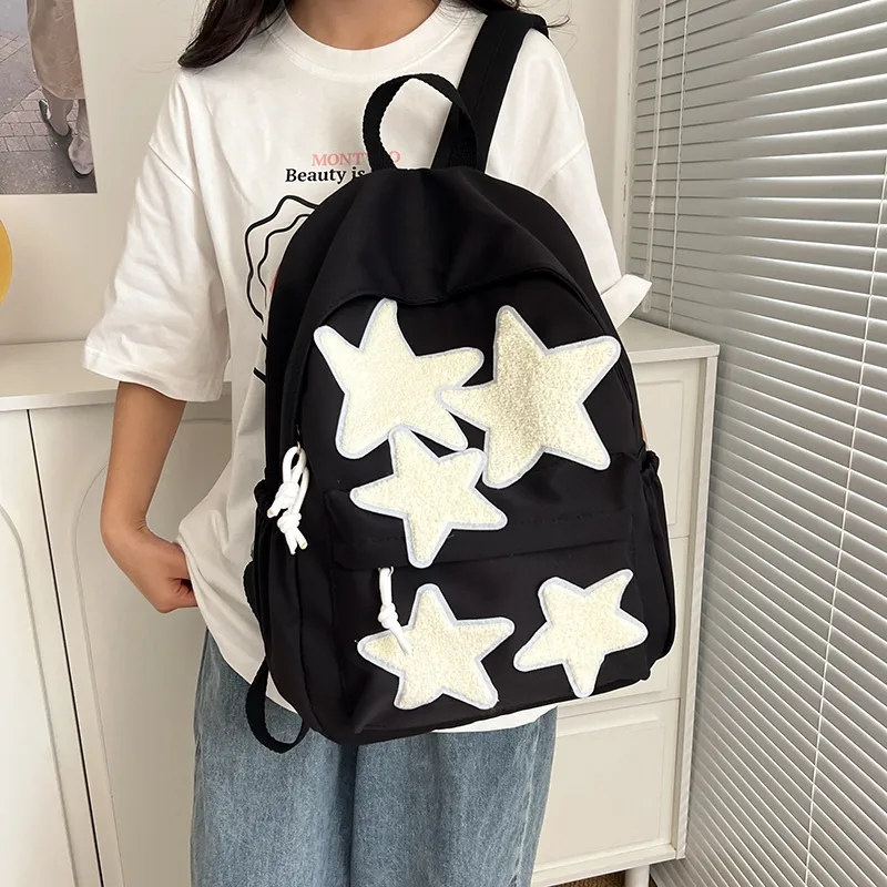 SURELAPTOP Canvas Backpack Regular Women's Multicolor-5