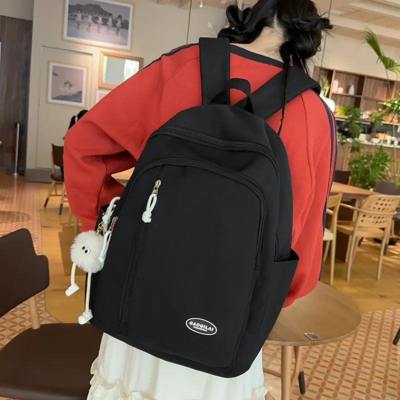 SURELAPTOP Nylon Backpack Regular Women's Multicolor-5