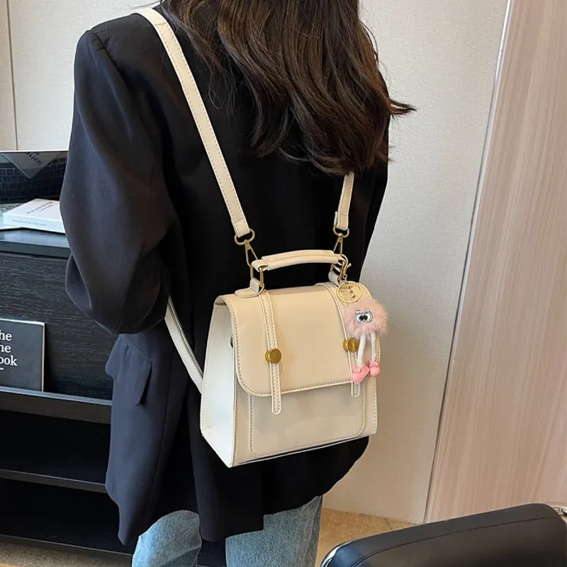 SURELAPTOP Leather PU Backpack Handbag Medium Size Women's Multicolor-20