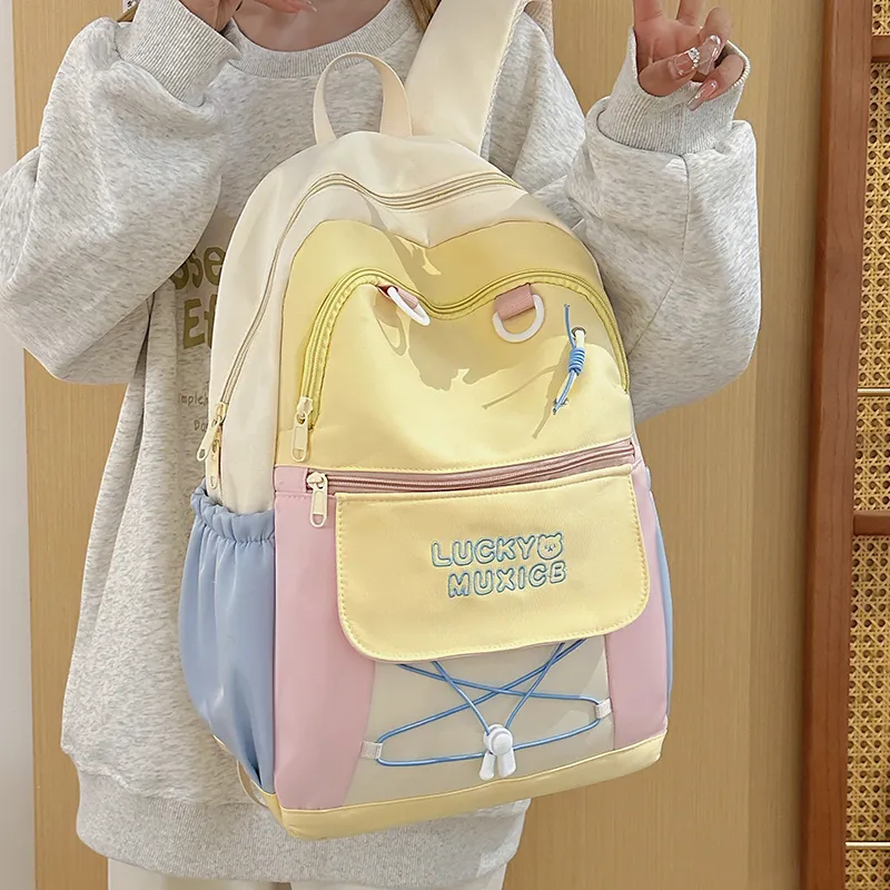 SURELAPTOP Polyester Backpack Women's Multicolor-4