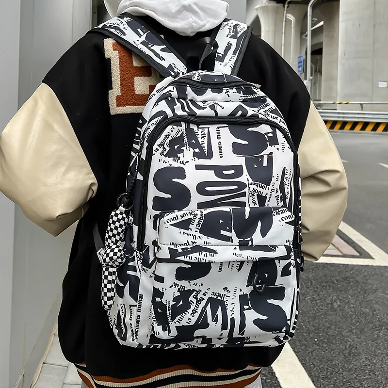 SURELAPTOP Nylon Laptop Backpack Large Size Unisex Black/Gray/Green/Blue-2