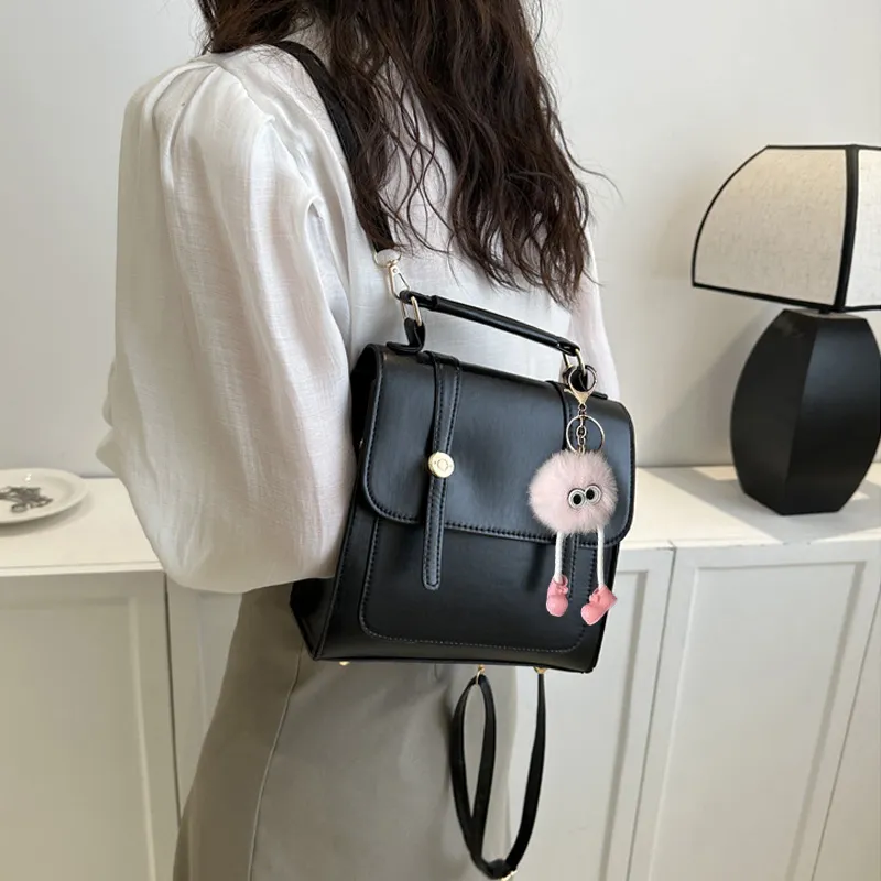 SURELAPTOP Leather PU Backpack Handbag Medium Size Women's Multicolor-3