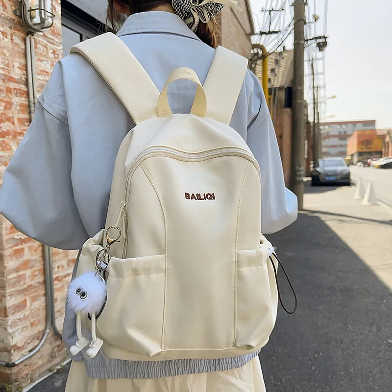 SURELAPTOP Nylon Backpack Women's Multicolor-7