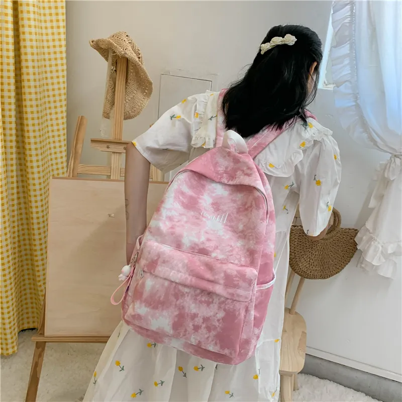 SURELAPTOP Nylon Backpack Women's Multicolor-8