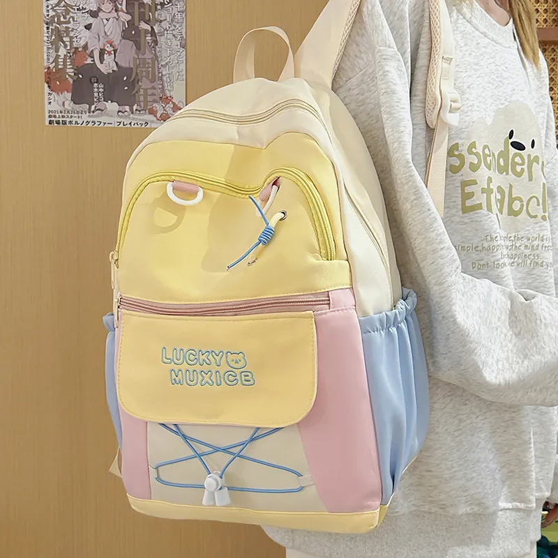 SURELAPTOP Polyester Backpack Women's Multicolor-2