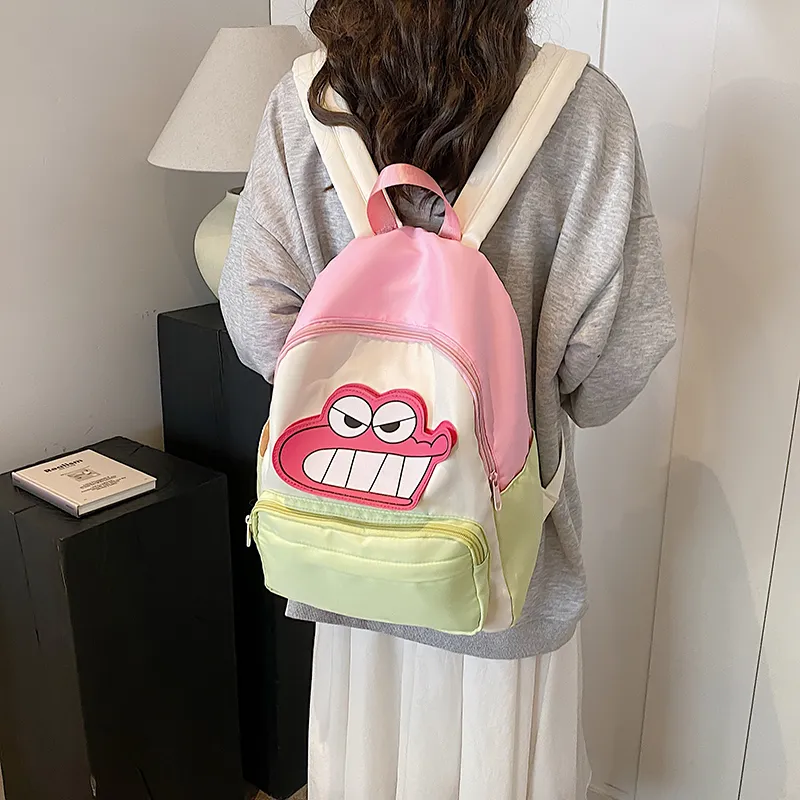 SURELAPTOP Nylon Backpack Unisex White-3