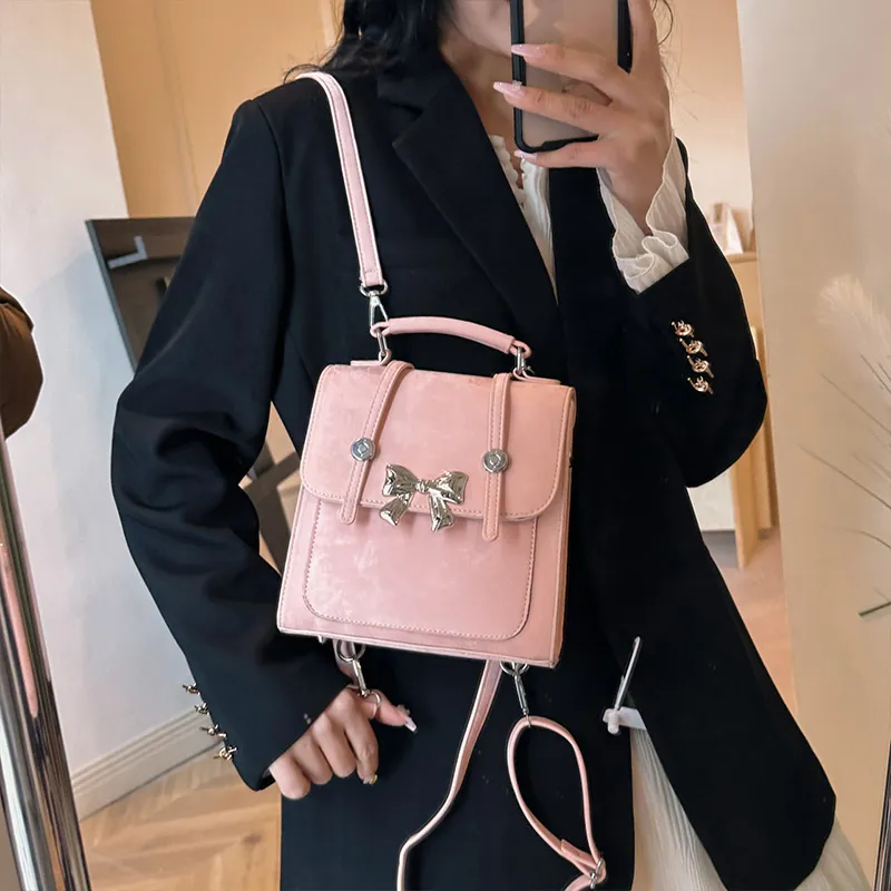 SURELAPTOP Leather PU Backpack Handbag Medium Size Women's Multicolor-56