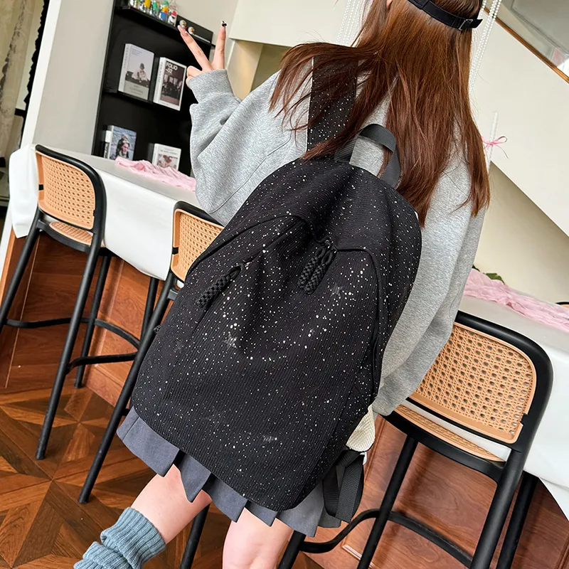 SURELAPTOP Strips Backpack Women's Ecru-4