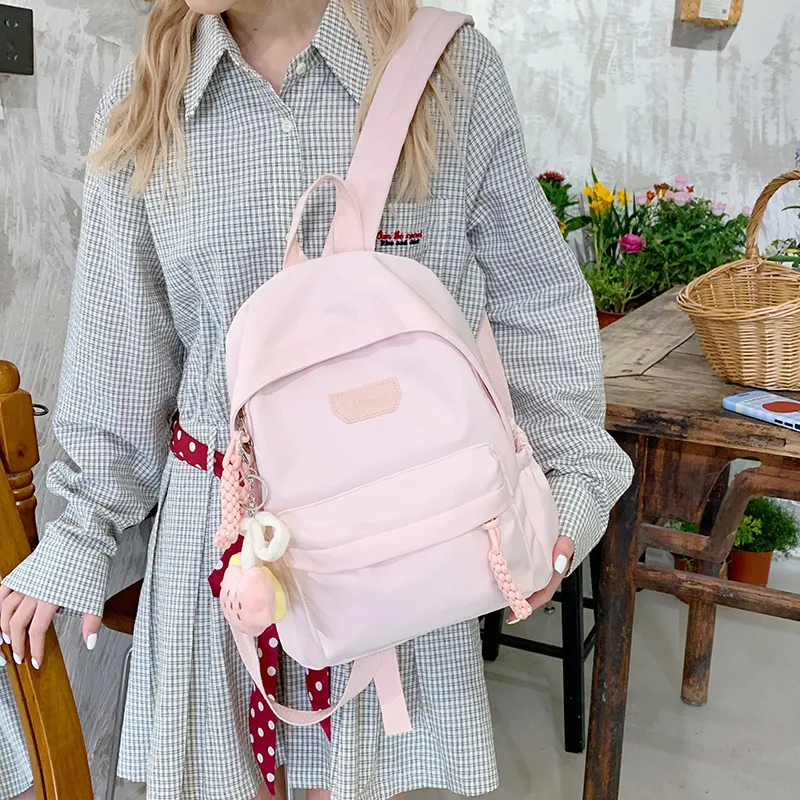 SURELAPTOP Nylon Fabric Backpack Unisex Multicolor-13