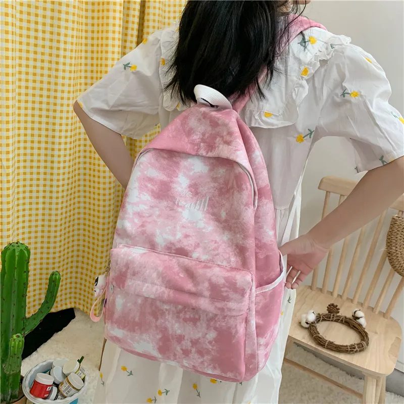 SURELAPTOP Nylon Backpack Women's Multicolor-7