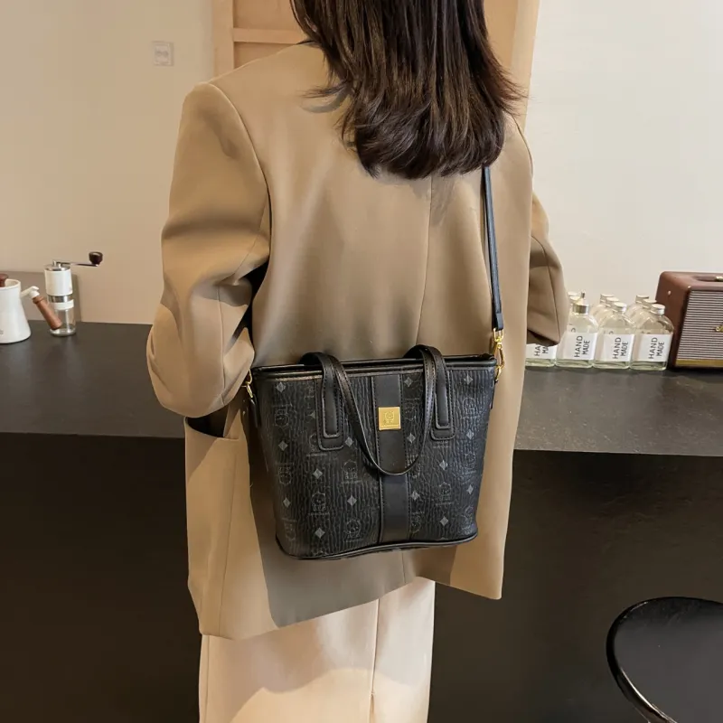 SURELAPTOP PU Tote Bag Shopping Bag Shoulder Bags Women's Multicolor-7