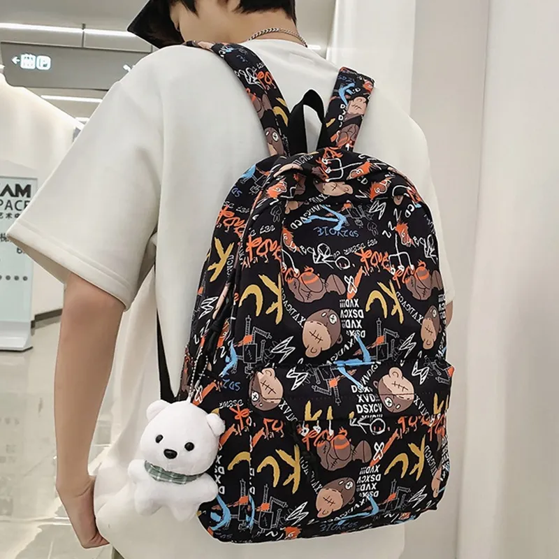 SURELAPTOP Nylon Backpack Regular Unisex Multicolor-1