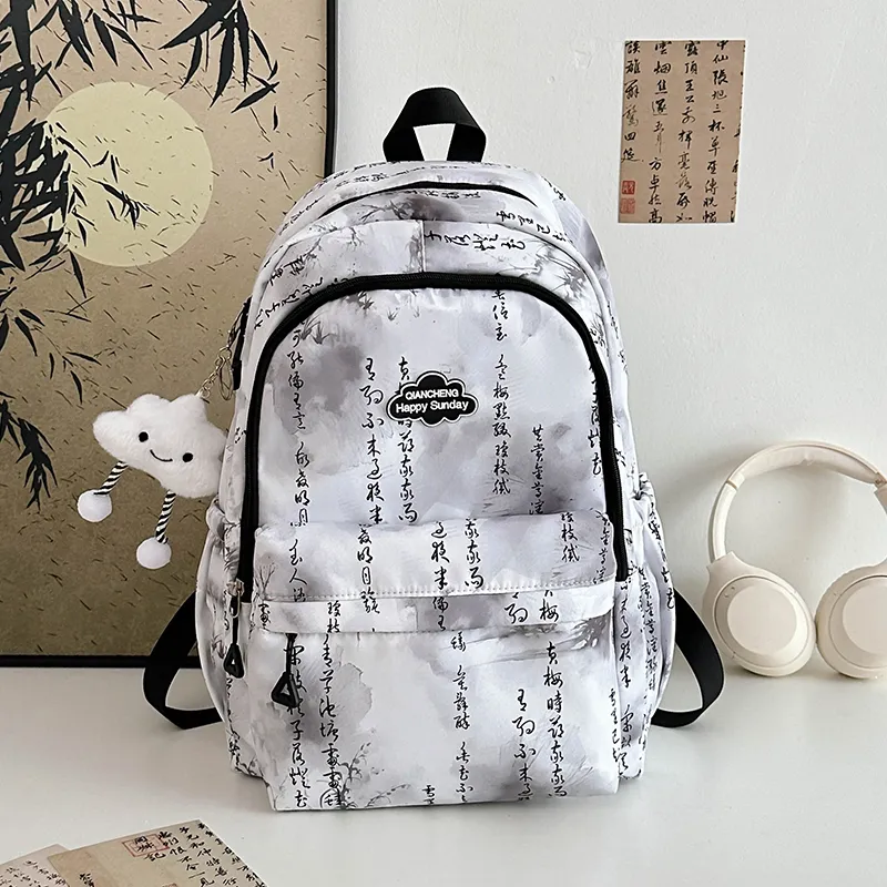 SURELAPTOP Nylon Backpack Regular Unisex Multicolor-1