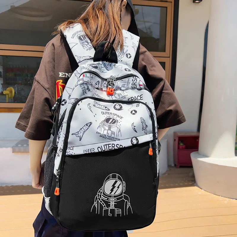 SURELAPTOP Nylon Laptop Backpack Large Size Unisex Multicolor-8