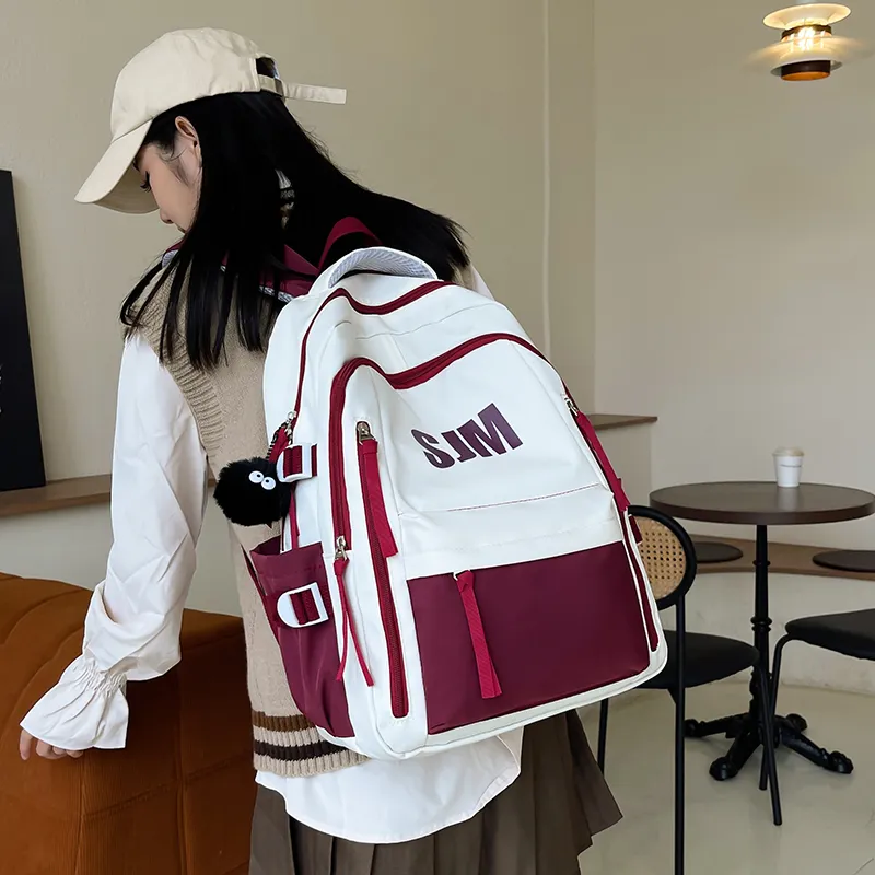 SURELAPTOP Nylon Backpack Unisex Multicolor-7
