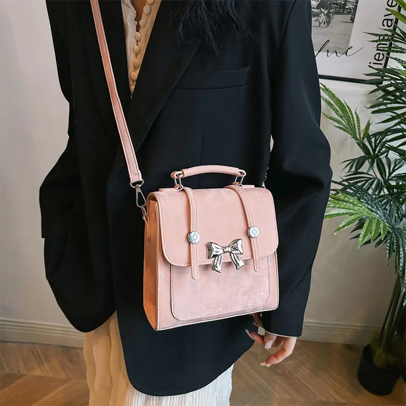 SURELAPTOP Leather PU Backpack Handbag Medium Size Women's Multicolor-53