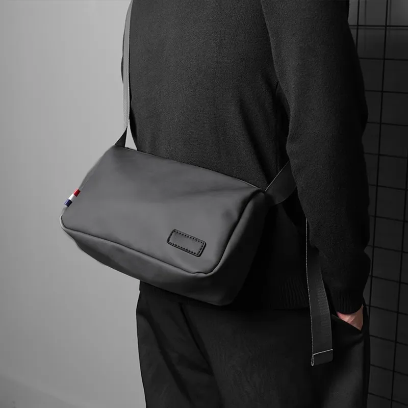 SURELAPTOP PU Envelope Bag Messenger Bag Shoulder Bag Crossbody Bag Men's Black/Coffee-3