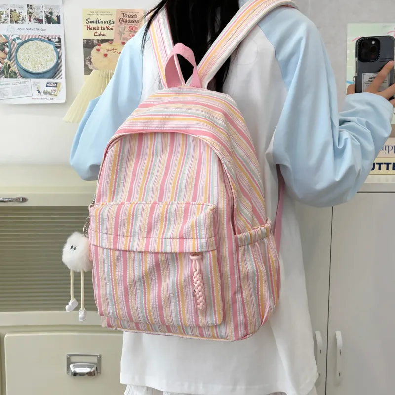 SURELAPTOP Nylon Backpack Unisex Multicolor-1