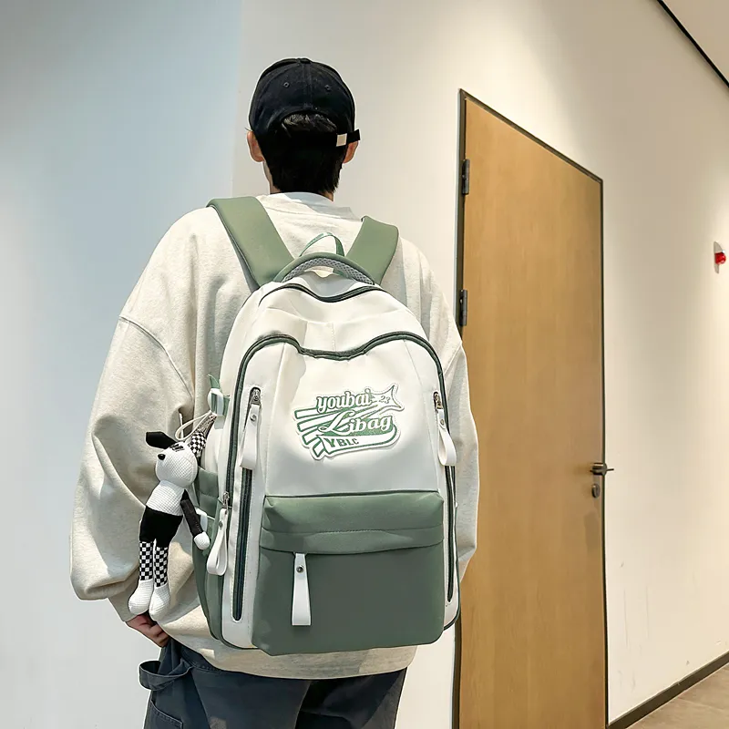 SURELAPTOP Nylon Backpack Unisex Multicolor-12