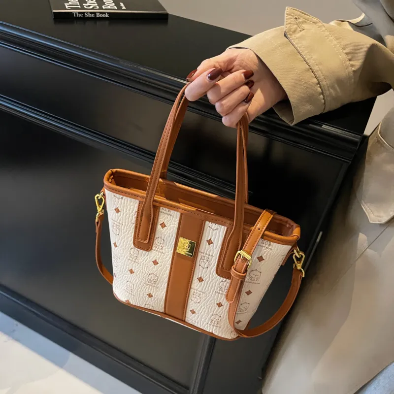 SURELAPTOP PU Tote Bag Shopping Bag Shoulder Bags Women's Multicolor-14