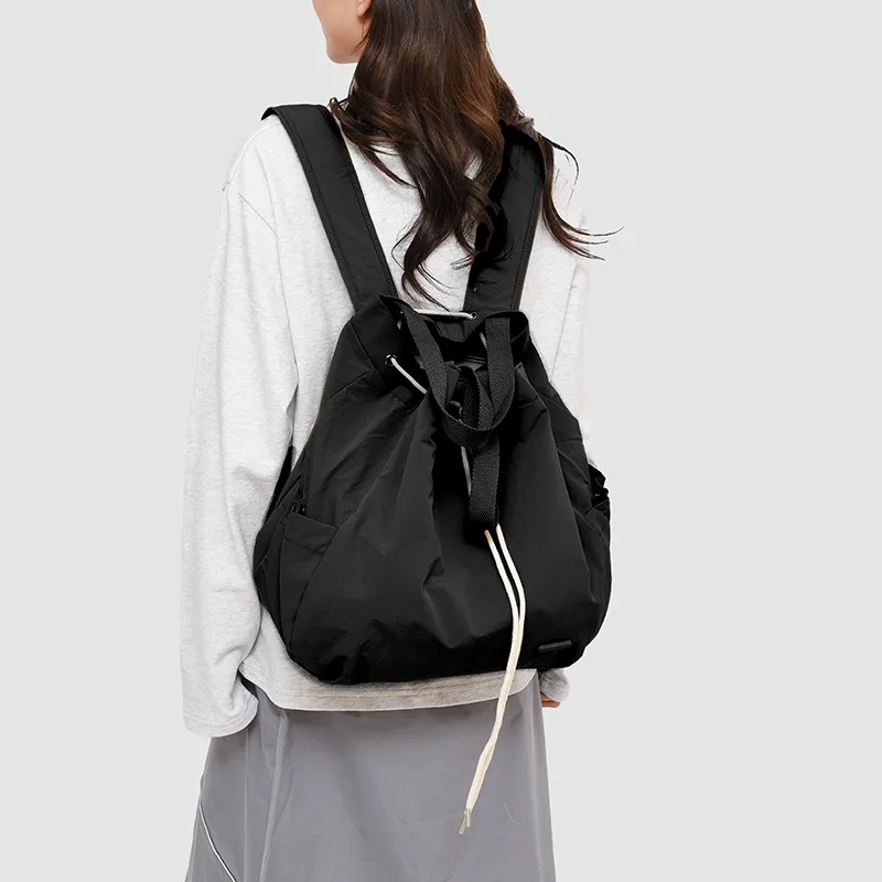 SURELAPTOP Oxford Backpack Regular Women's Black/Light Green/Beige/Coffee-4