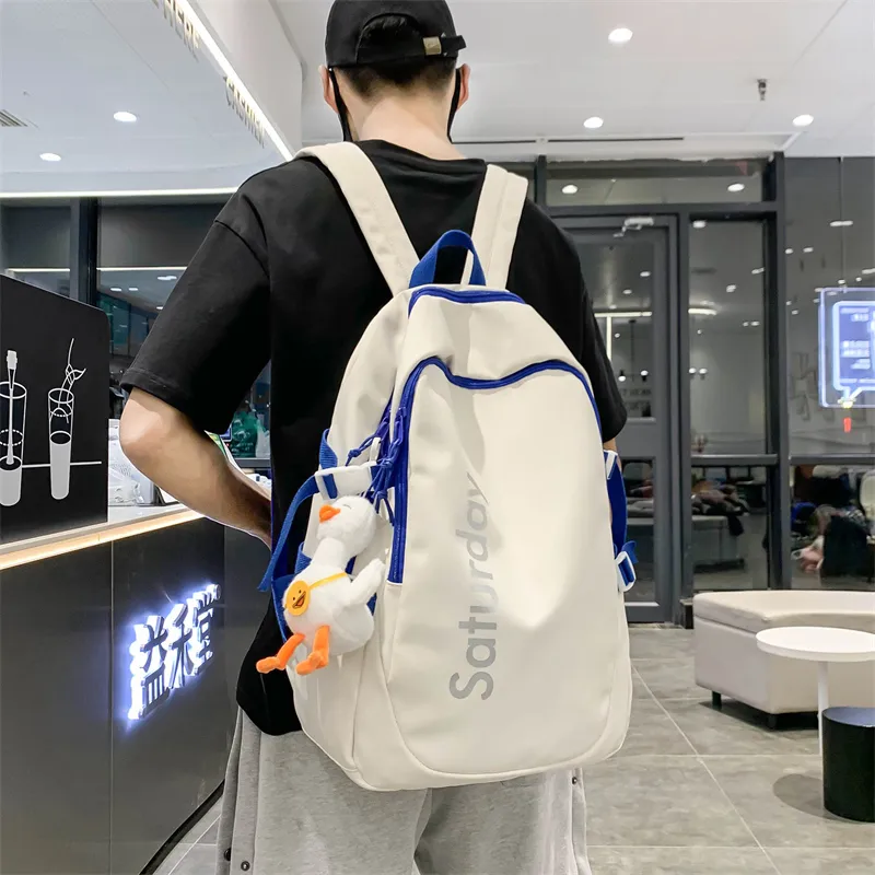 SURELAPTOP Nylon Backpack Unisex Multicolor-1