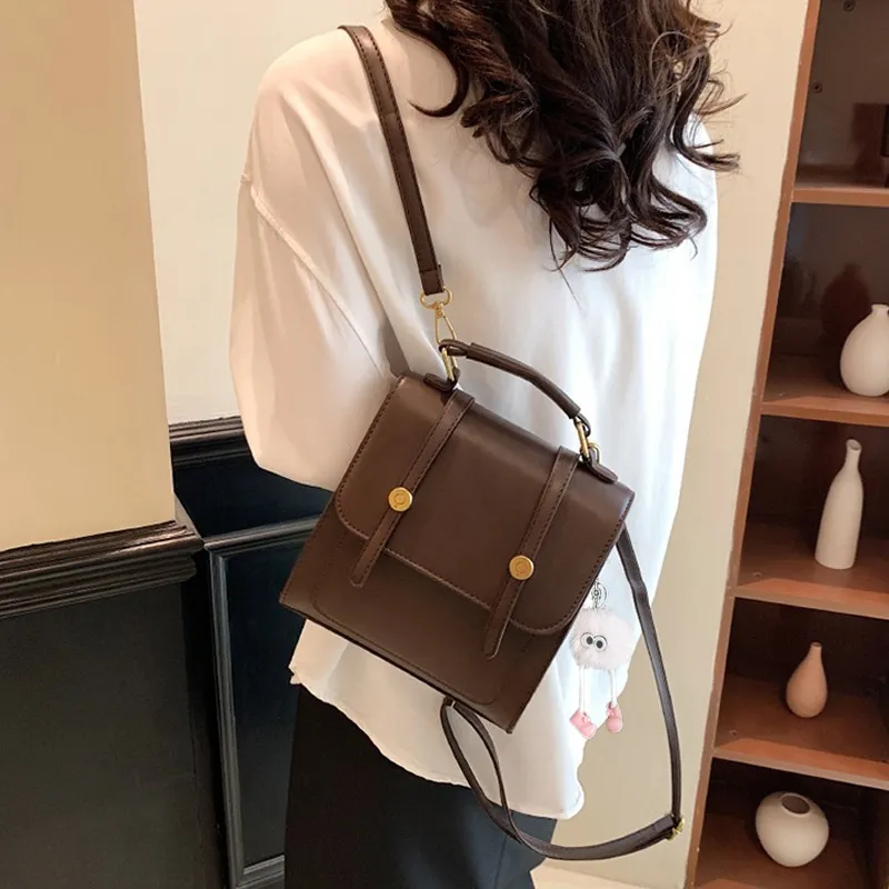 SURELAPTOP Leather PU Backpack Handbag Medium Size Women's Multicolor-40