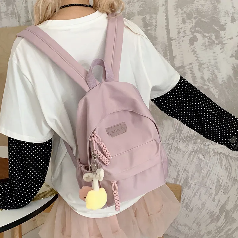 SURELAPTOP Nylon Fabric Backpack Unisex Multicolor-28