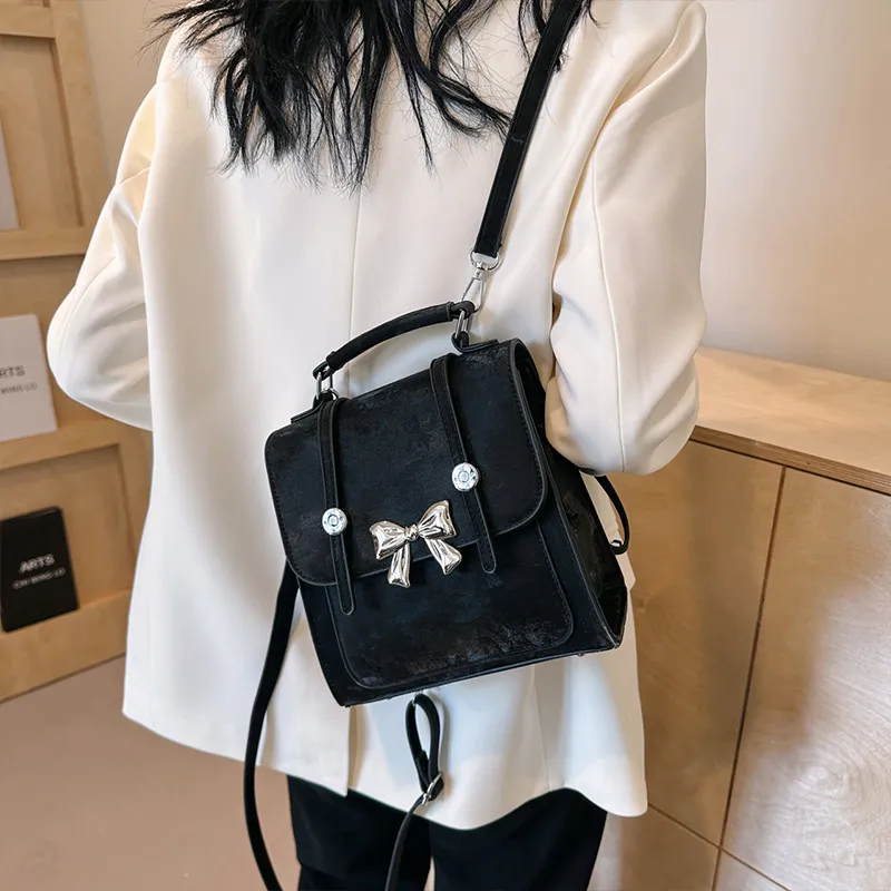 SURELAPTOP Leather PU Backpack Handbag Medium Size Women's Multicolor-63