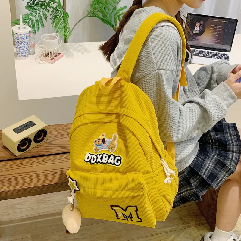 SURELAPTOP Fabric Backpack Women's Multicolor-2