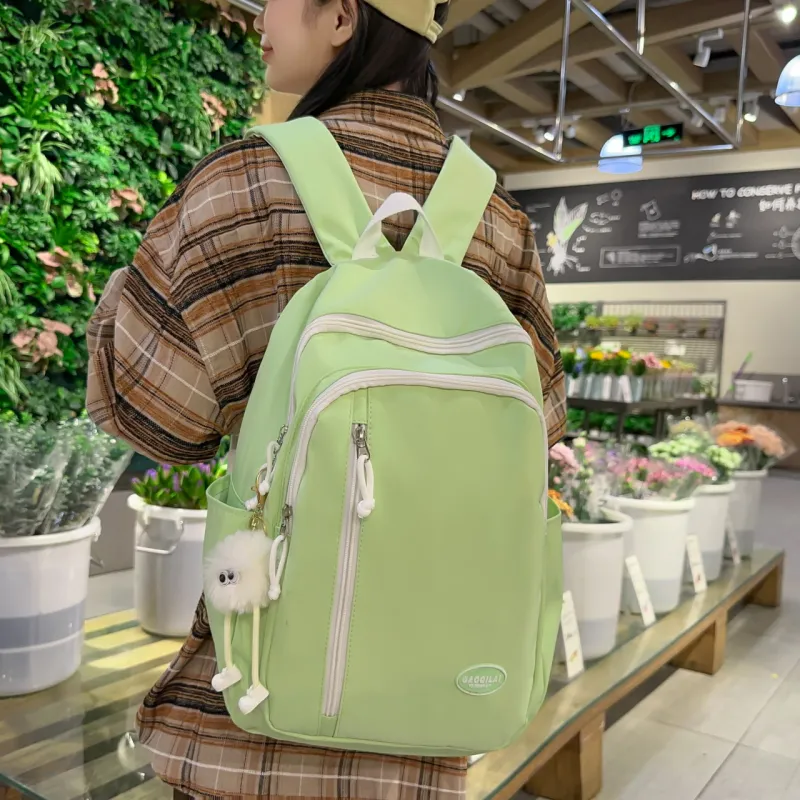 SURELAPTOP Nylon Backpack Regular Women's Multicolor-17
