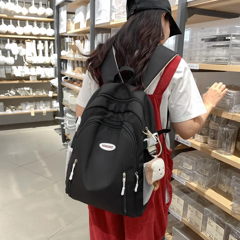 SURELAPTOP Nylon Backpack Unisex Multicolor-14