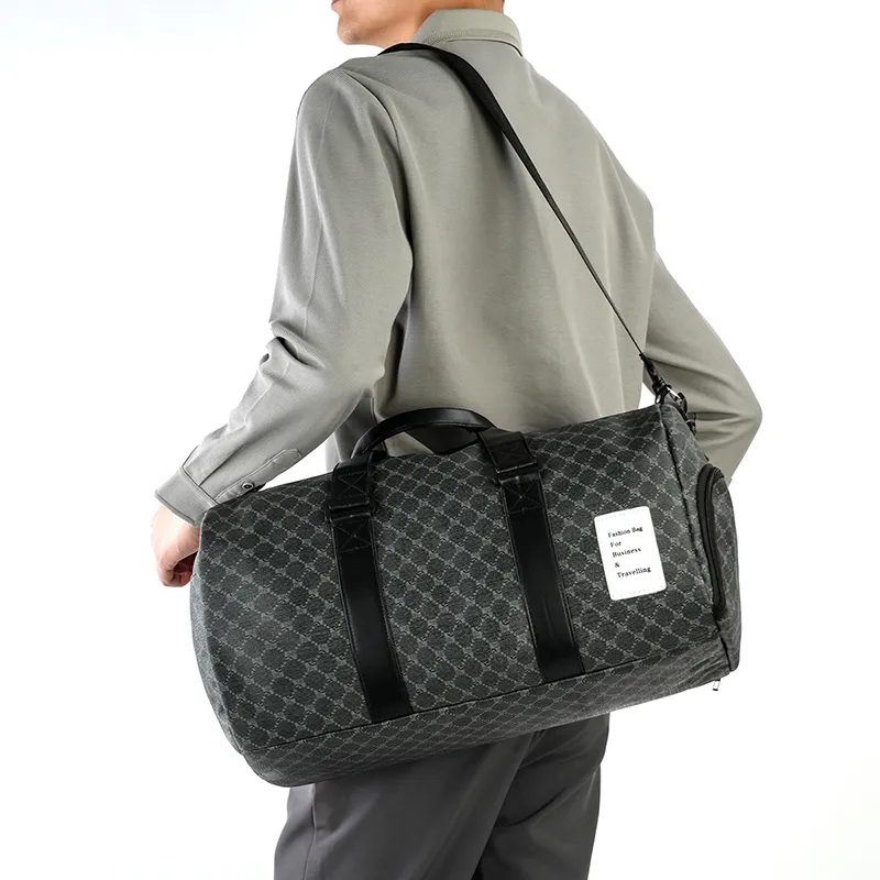 SURELAPTOP PU Sports Bag, Luggage Bag, Portable Crossbody Bag, Travel Bag Unisex-5