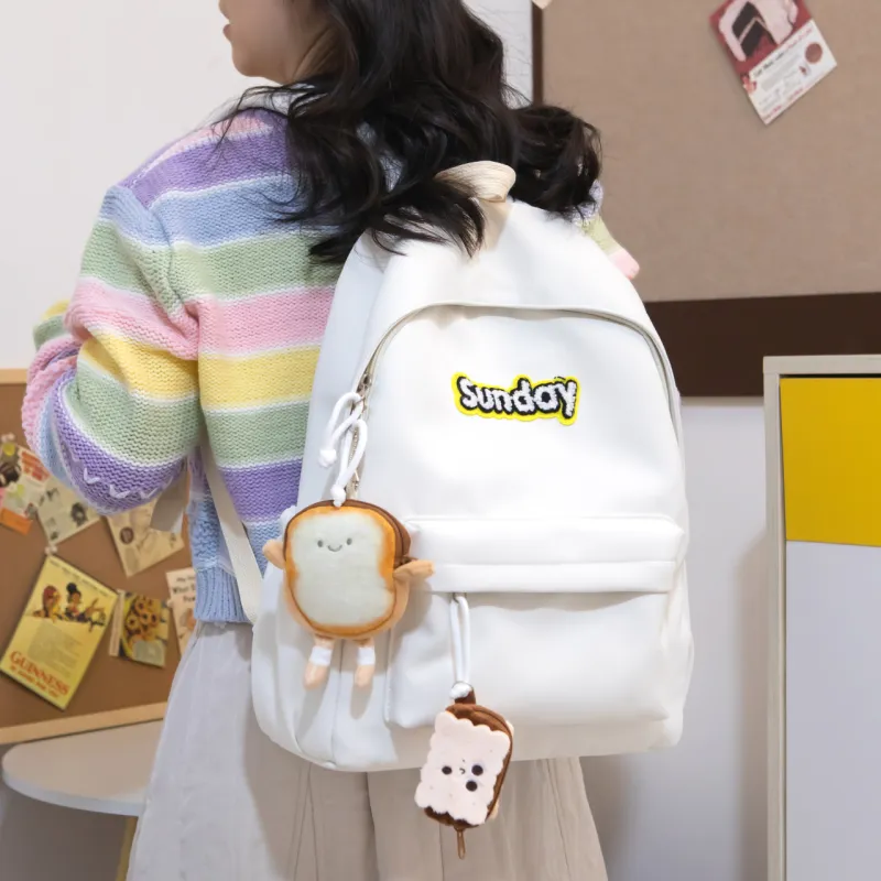 SURELAPTOP Nylon Backpack Regular Women's Multicolor-1