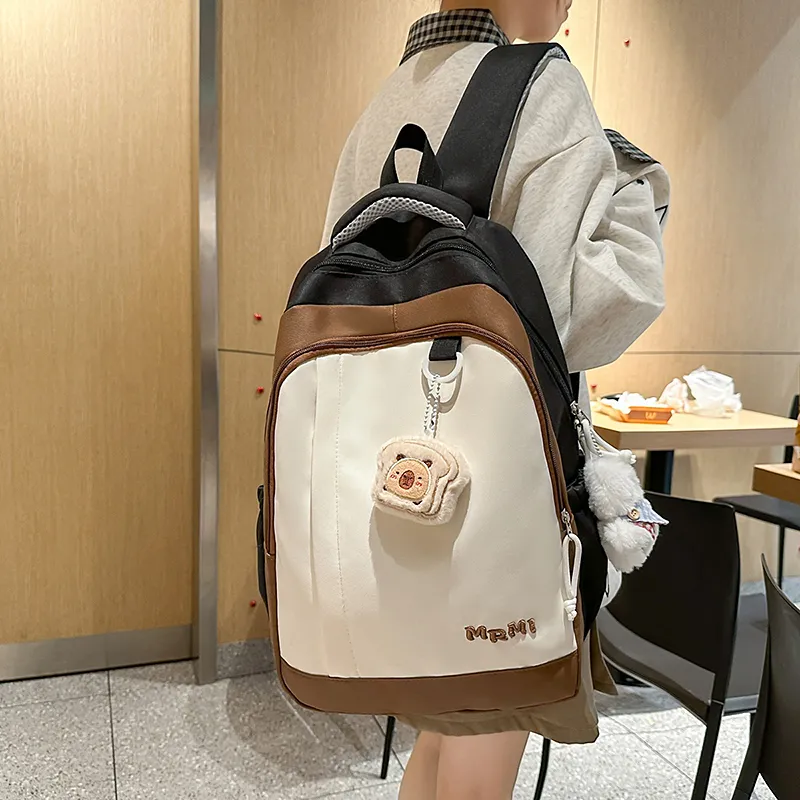 SURELAPTOP Nylon Backpack Women's Multicolor-1