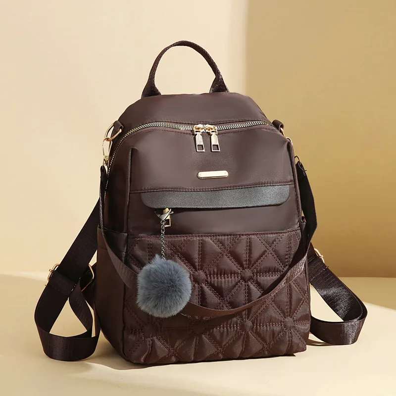 SURELAPTOP Nylon Backpack Women's Multicolor-11